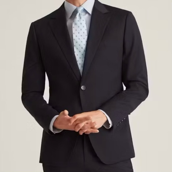 NEW Bonobos Jetsetter Wool Jacket Blazer Size 38L Slim Fit Navy